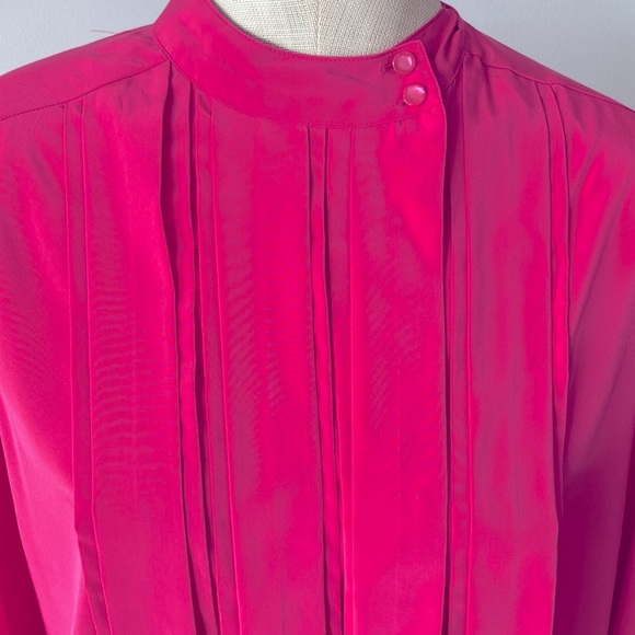 Vintage pink Impromptu Mandarin neck blouse - Picture 3 of 8